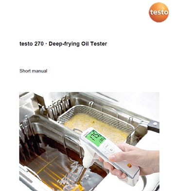 Testo 270 Cooking Oil Tester - TPM measurement device - USA